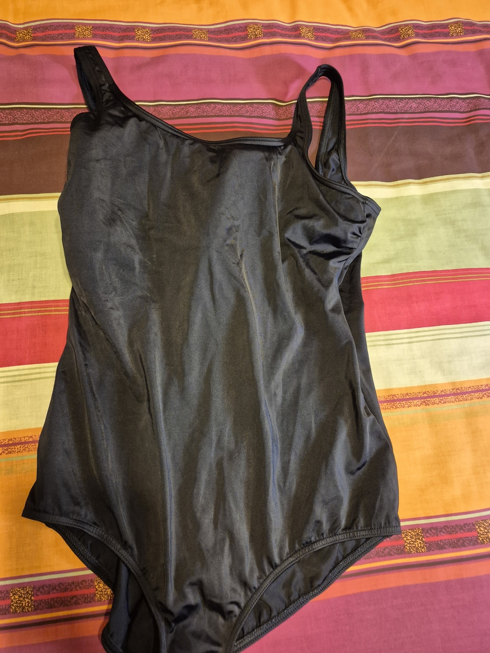 Lands' End Women's Black One-Piece Swimsuit - Size 18L